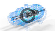 Two screw pumps animation
